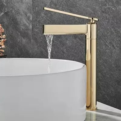 Audermar- Tall and short single hole bathroom faucet