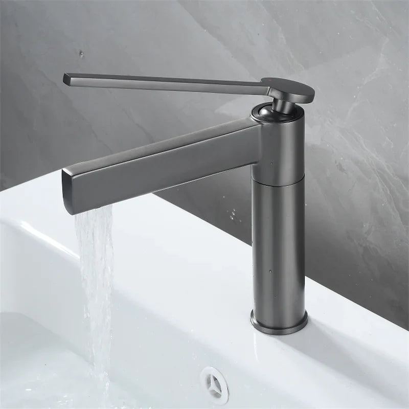 Audermar- Tall and short single hole bathroom faucet