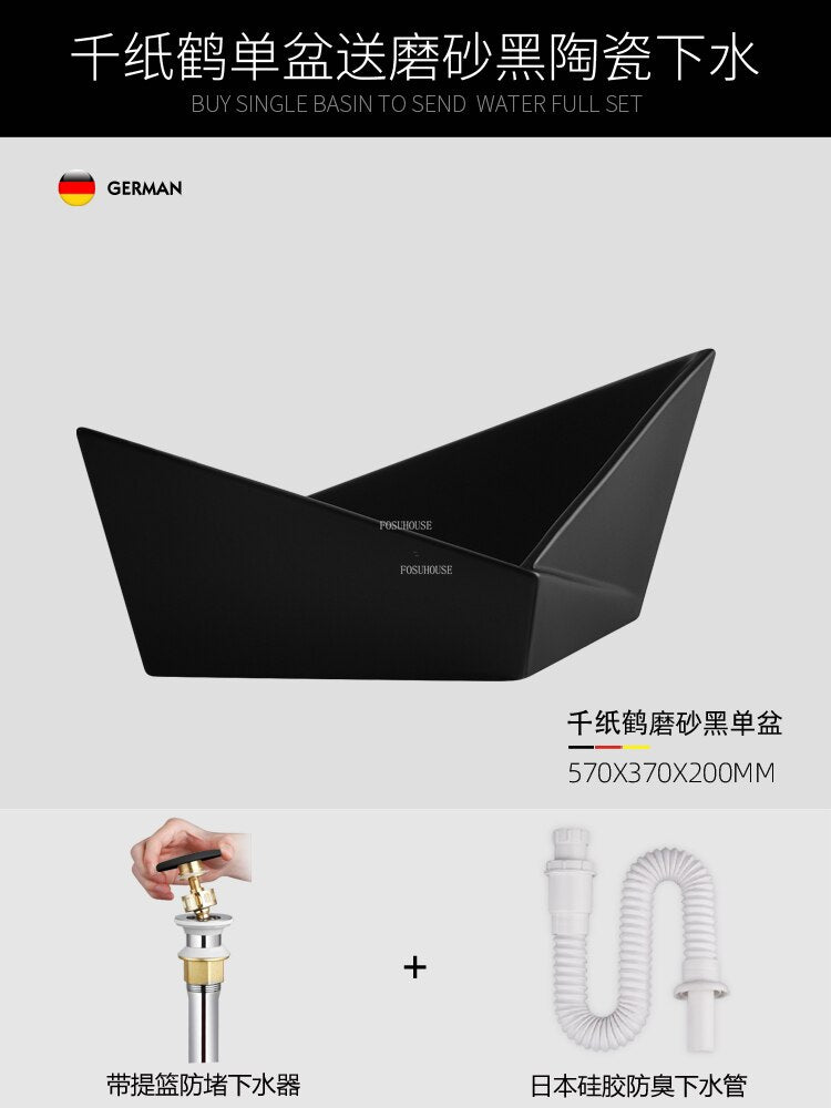 Origami Vessel sink