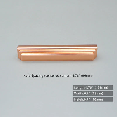 Copper satin Nordic design cabinet door handles and knobs