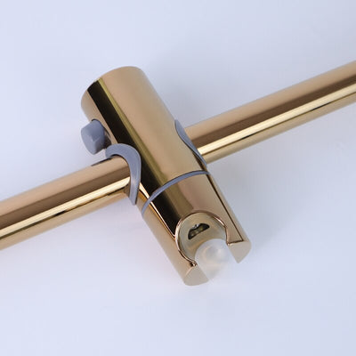 Brushed gold-Black-Rose gold-Grey Gun-White Slide shower bar set