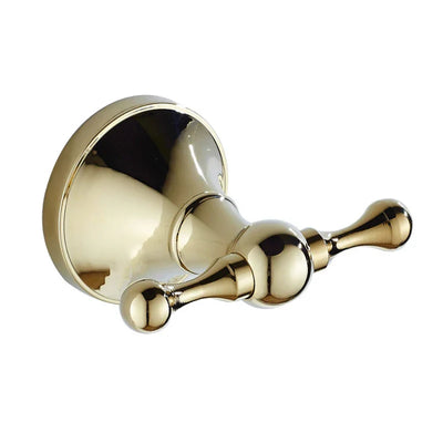 Gold polished victorian traditional bathroom accessories