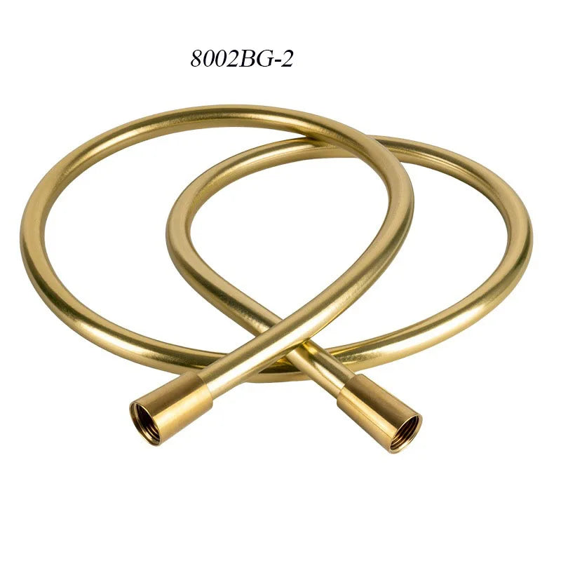 Brushed Gold Shower Tube Soft And Durable Heat Resisting Shinning Shower Hose Water Heater Accessories