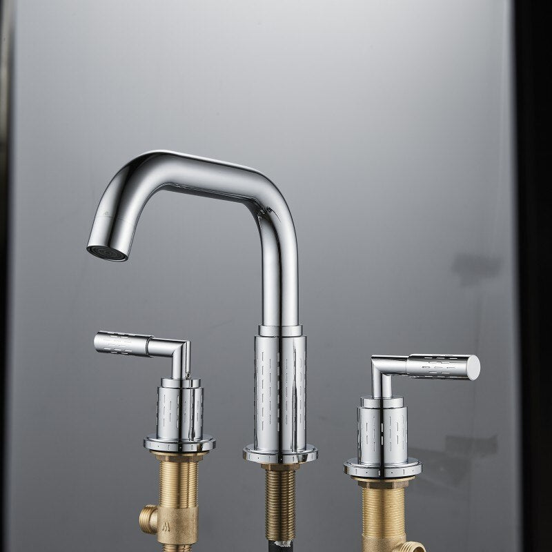 New Nordic design 2023 8" inch wide spread bathroom faucet