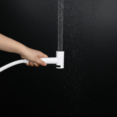 New 2024 design Color 2 in 1 Wall Mounted Bidet hand Held Sprayer hot and cold mixer with toilet Iphone paper holder