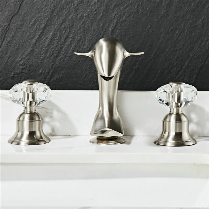 Dolphin 8" inch wides pread bathroom faucet