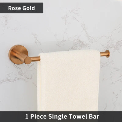 Brushed Rose gold traditional bathroom accessories