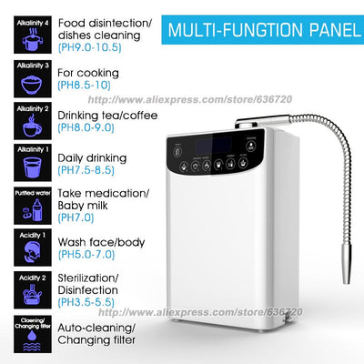 Water Ionizer Alkaline Machines and Water Purifier PH 3.5-10.5