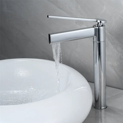 Audermar- Tall and short single hole bathroom faucet