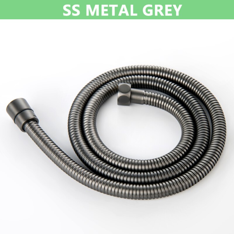 Matt Black/Chrome/BrushedGold/GoldPolished/Rose Gold/Metal Grey 1.5M -60 Inches Metal Steel Shower Hose 1/2 G