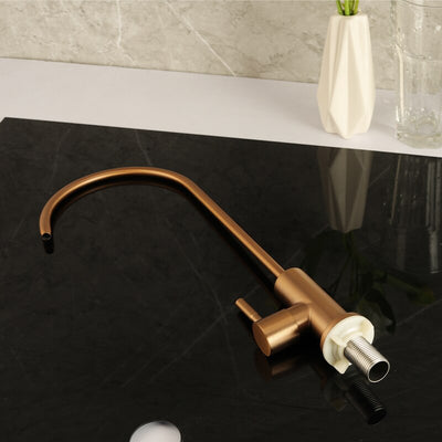 Brushed Rose Gold Reverse Osmosis Water Filter Faucet