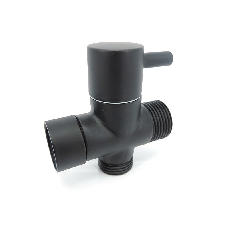 black G7/8" G1/2" 20mm 22mm male Diverter T Valve 3 way Tee Filling valve Water toilet Bathroom Shower Head connector Adapter US