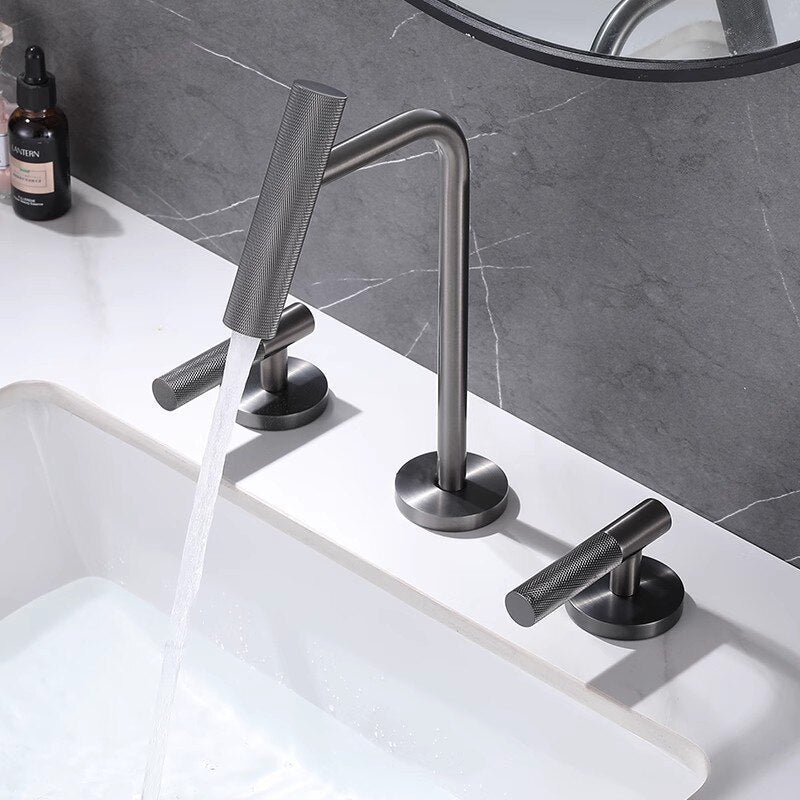 Rio-New 2023 Brushed Gold 8" Inch wide spread faucet