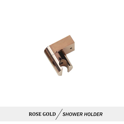 Hand Shower Rose Gold Chrome Matte Black Hand Held Shower Set with Holder and Hose Wall Mounted Hand Hold Shower Head