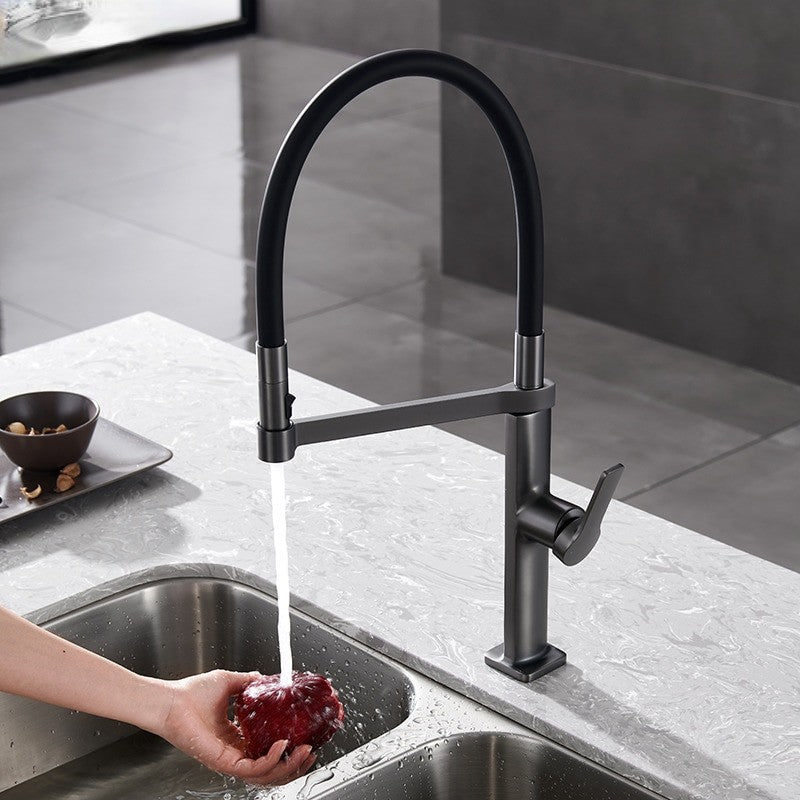 New 2023 Pantera Nero Euro Design Pull Out Dual Spray Kitchen Faucet