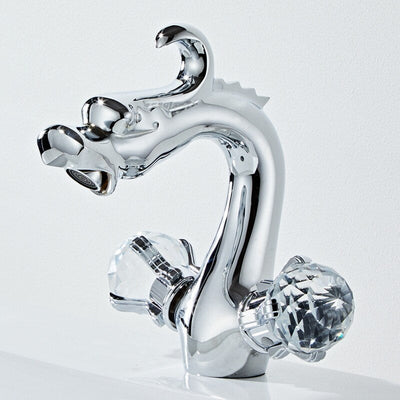 Dragon single hole Tall Vessel and short bathroom faucet