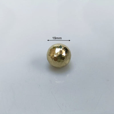 Nordic Gold Polished Round Hammered Cabinet Door Handles and Knobs