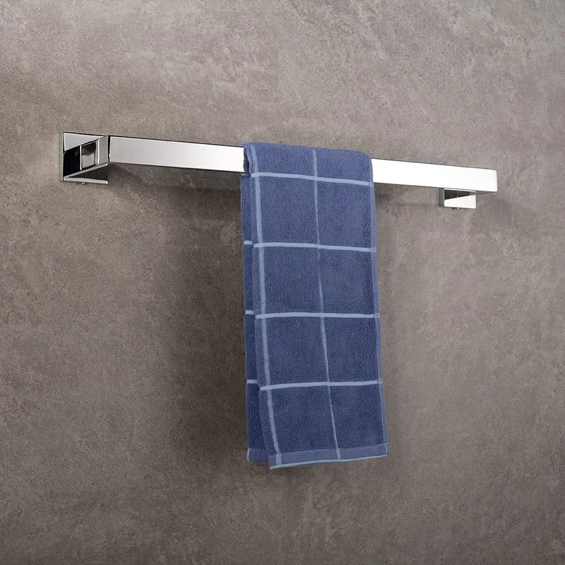 Chrome Steel Bathroom Hardware Mirror Chrome Polished Towel Rack Toilet Paper Holder Towel Bar Hook Bathroom Accessories