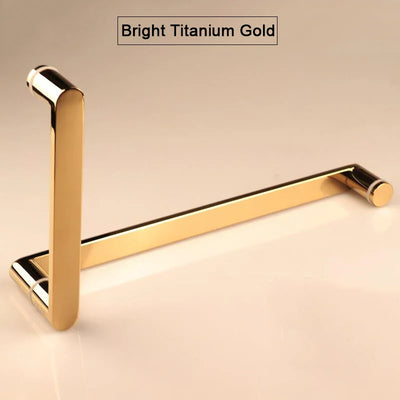 L square shape angle door and towel bar shower glass door 8mm to 12mm