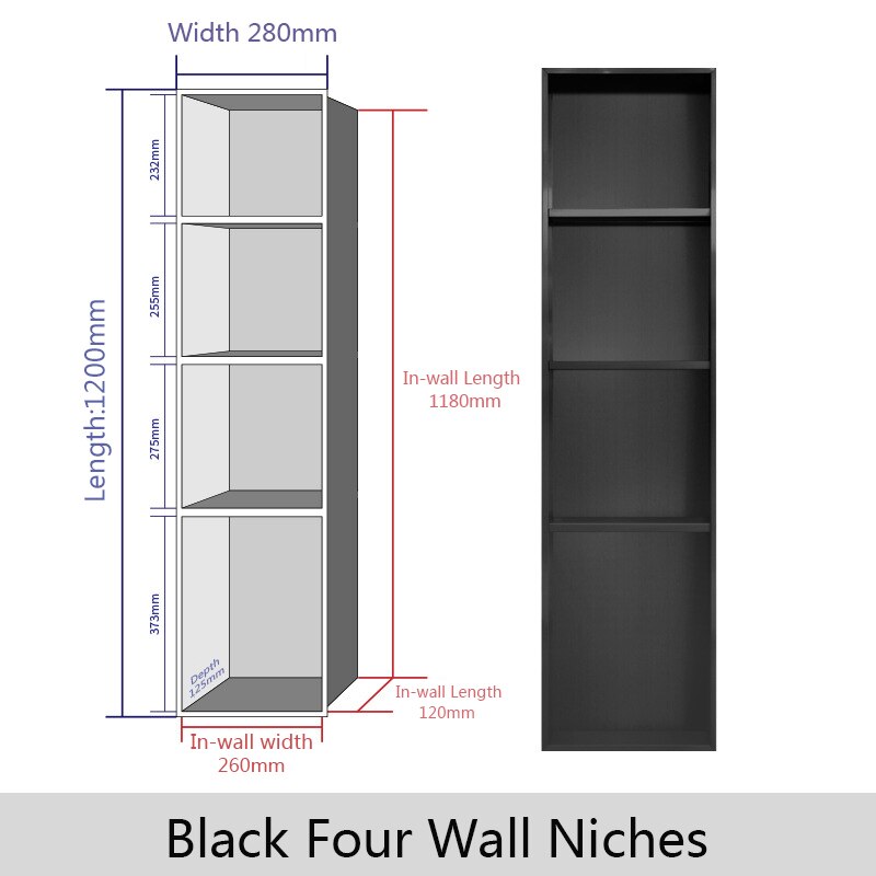 Stainless Steel Wall Mounted Recessed Bathroom Shower Niche shelve