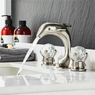 Dolphin 8" inch wides pread bathroom faucet