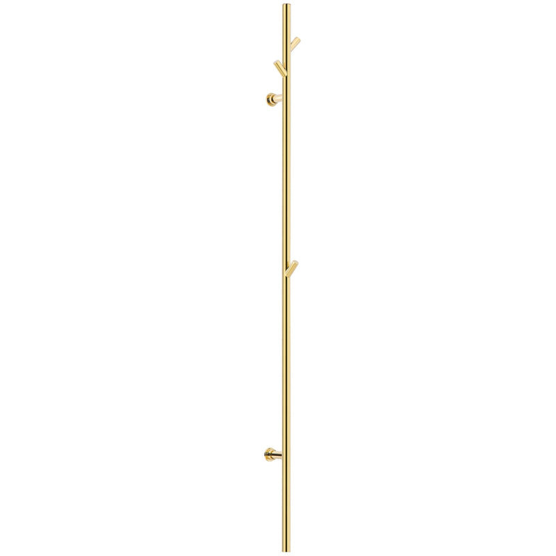 Brushed Gold tree design brass wall mounted electric towel warmer CSA