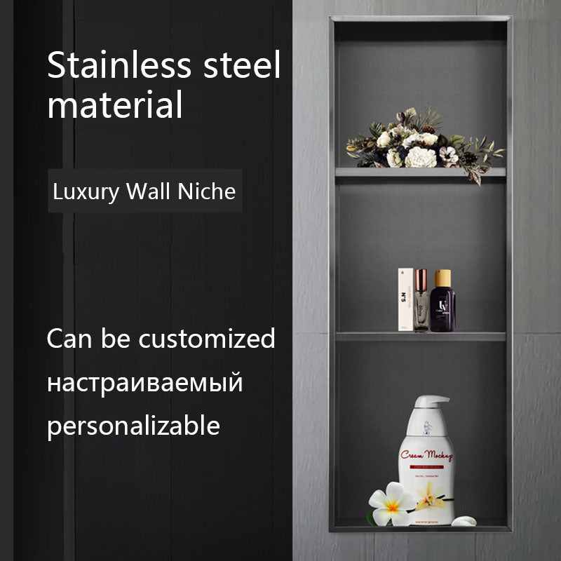 Stainless Steel 304 Wall Mounted Recess Bathroom Shower Shelve Niche