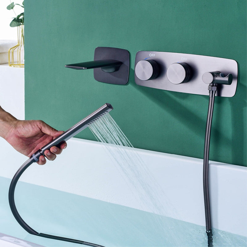 New Nordic design wall mounted bathtub filler faucet set