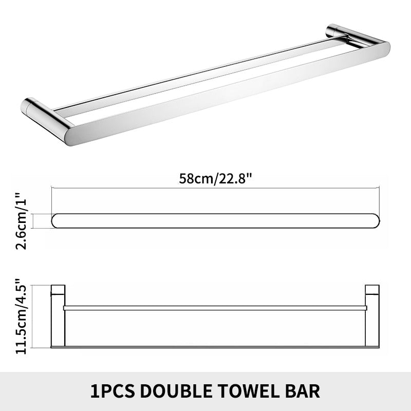 Chrome Steel Bathroom Accessories