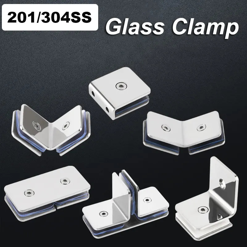 Colors Shower glass door clamps clips