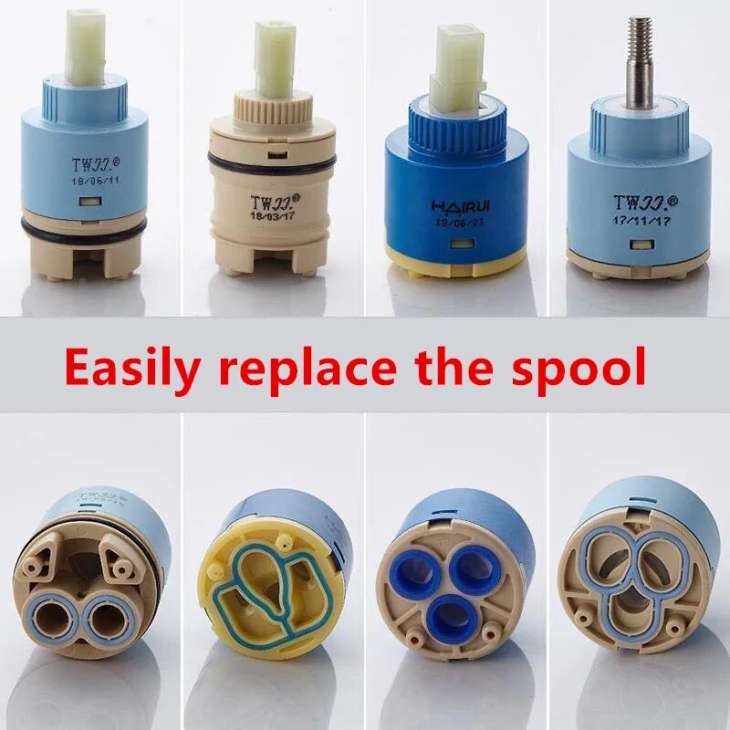 Faucet cartridges  25mm/35mm/40mm Faucet Accessories Ceramic Cartridge Faucet Cartridge Mixer Kitchen Bath Basin Shower