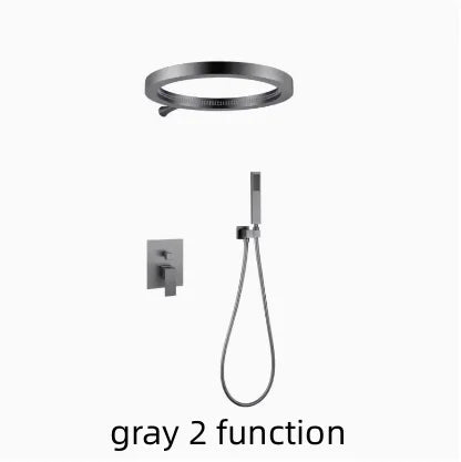 Circo- Circular waterfall shower set, pre embedded wall outlet pressurized shower set