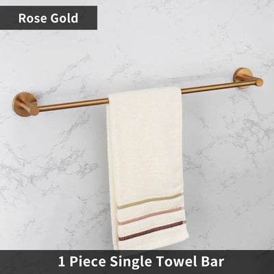 Brushed Rose gold traditional bathroom accessories