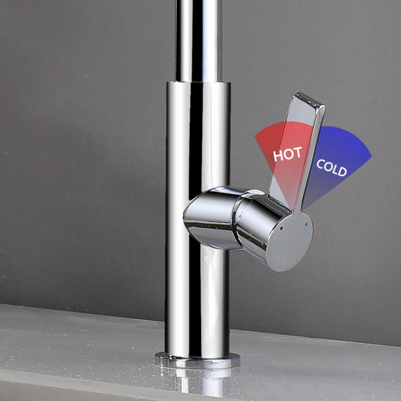 New modern design kitchen faucet dual spray pull out