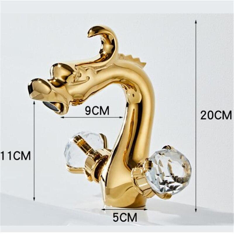 Dragon single hole Tall Vessel and short bathroom faucet