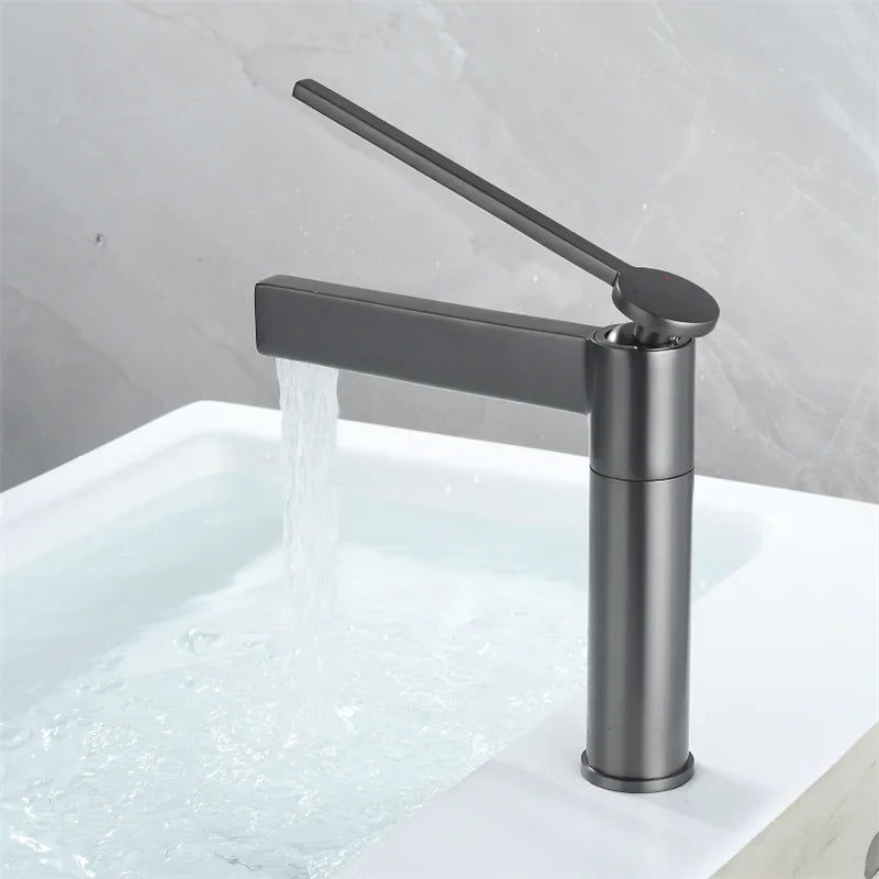 Audermar- Tall and short single hole bathroom faucet