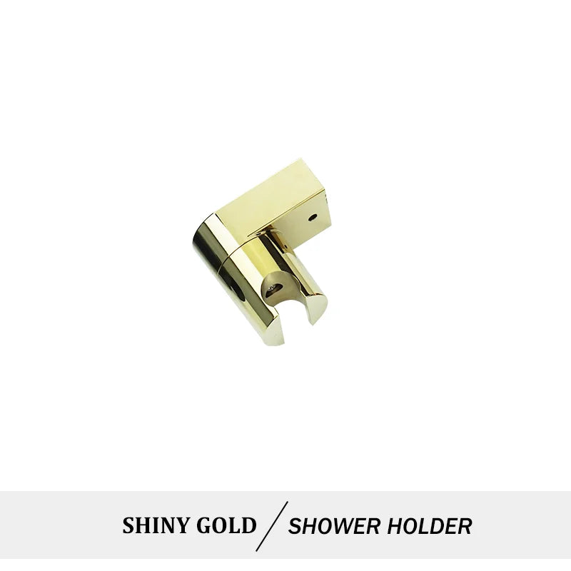 Hand Shower Rose Gold Chrome Matte Black Hand Held Shower Set with Holder and Hose Wall Mounted Hand Hold Shower Head