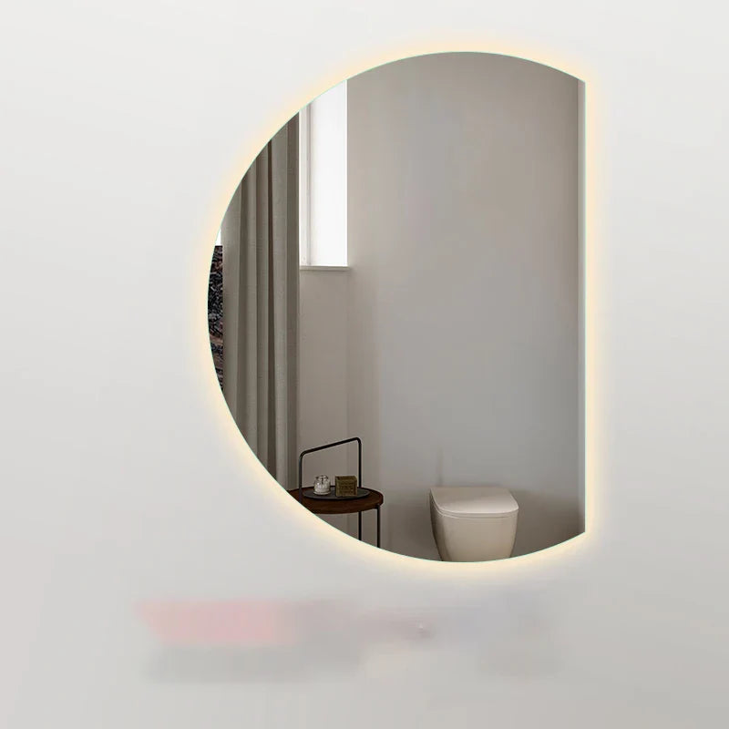 Moon half mirror led -anti fog