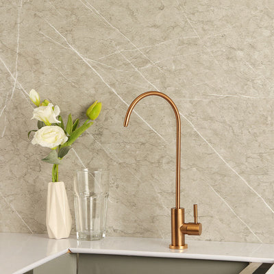 Brushed Rose Gold Reverse Osmosis Water Filter Faucet