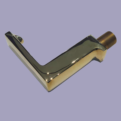 Gold polish square commercial sensor bathroom single hole faucet