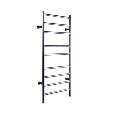 Chrome round electrical towel warmer rail 39"x18"