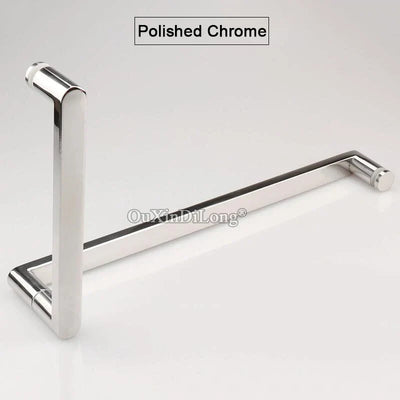 L square shape angle door and towel bar shower glass door 8mm to 12mm