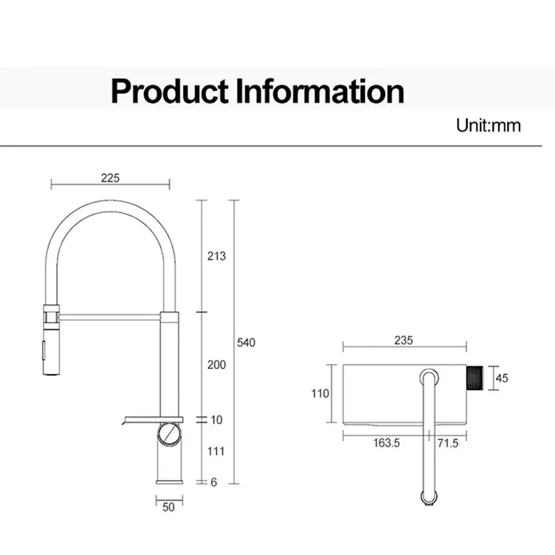 Niagara-Tall Kitchen dual mode spray faucet with waterfall