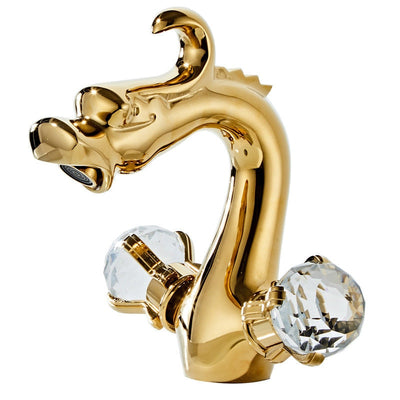 Dragon single hole Tall Vessel and short bathroom faucet