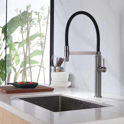 Forza-Grey gun kitchen faucet