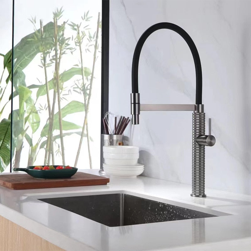 Forza-Grey gun kitchen faucet