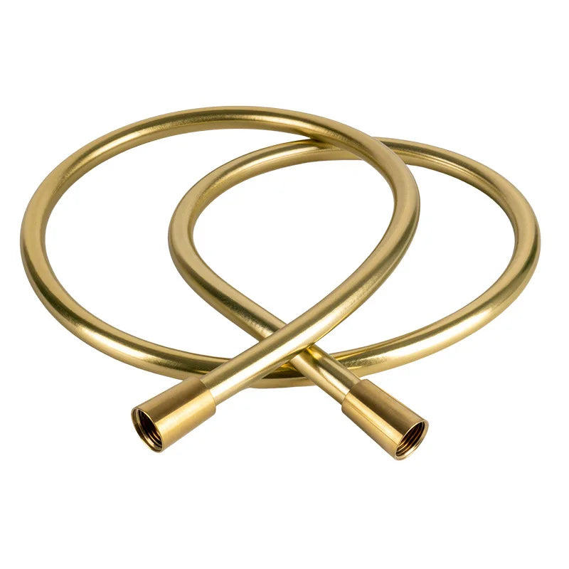 Brushed Gold Shower Tube Soft And Durable Heat Resisting Shinning Shower Hose Water Heater Accessories