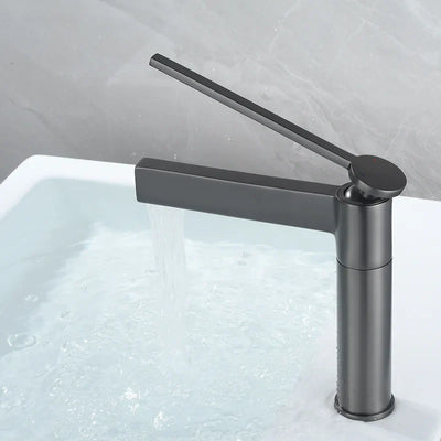 Audermar- Tall and short single hole bathroom faucet