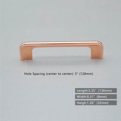 Copper satin Nordic design cabinet door handles and knobs