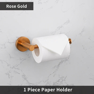 Brushed Rose gold traditional bathroom accessories